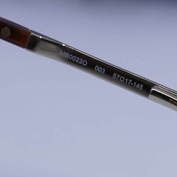 Montblanc MB0022O 003 Rectangle Eyeglasses 57mm –Gold/Havana - Picture 6 of 9